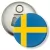 Przypinka otwieracz-magnes Flaga Szwecja