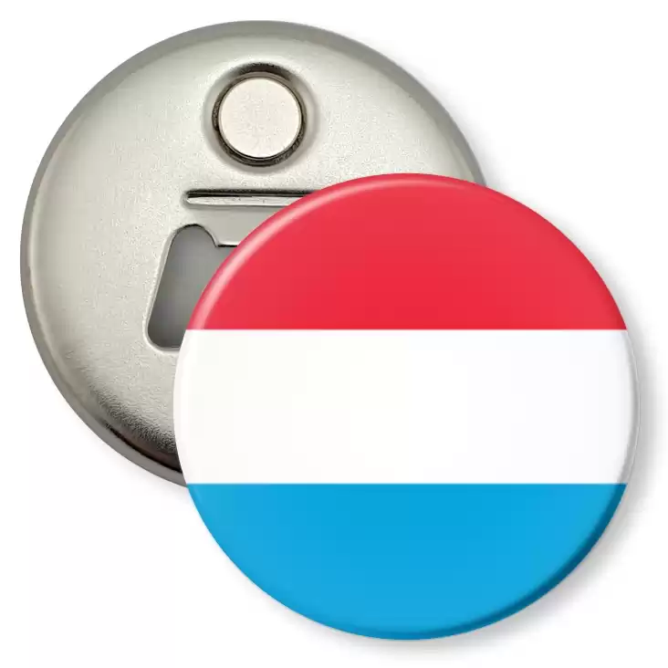 przypinka otwieracz-magnes Flaga Luxemburg