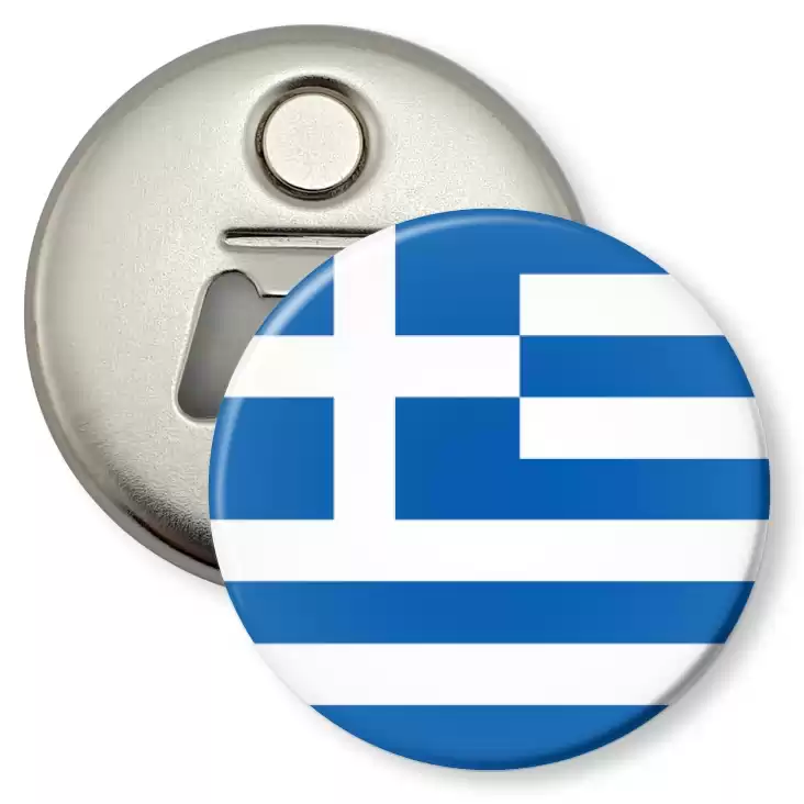 przypinka otwieracz-magnes Flaga Grecja