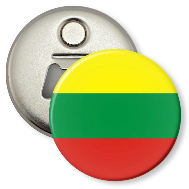 przypinka otwieracz-magnes Flaga Litwa