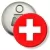 Przypinka otwieracz-magnes Flaga Szwajcaria