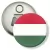 Przypinka otwieracz-magnes Flaga Węgry