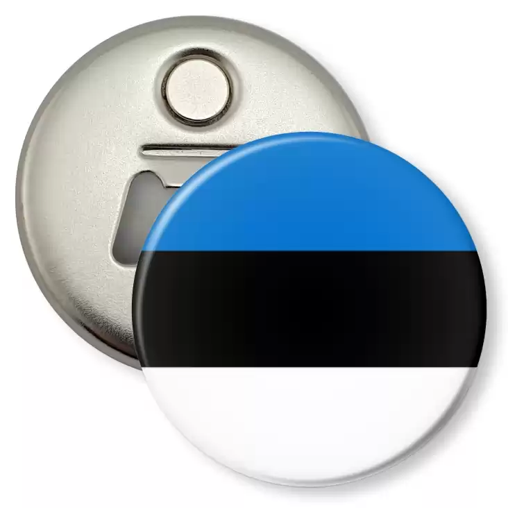 przypinka otwieracz-magnes Flaga Estonia