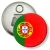 Przypinka otwieracz-magnes Flaga Portugalia