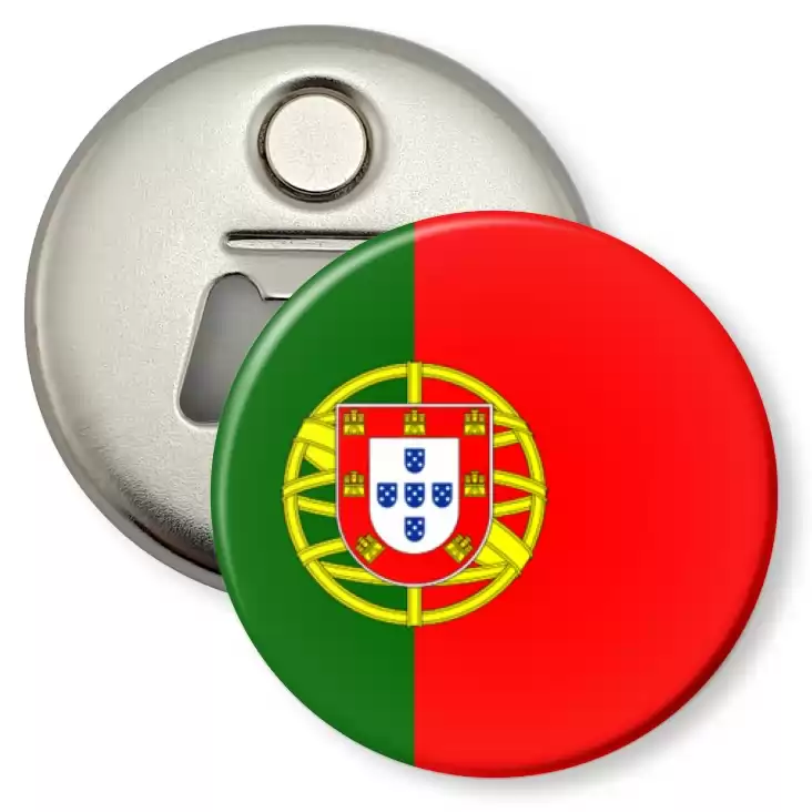 przypinka otwieracz-magnes Flaga Portugalia
