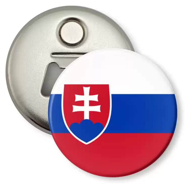 przypinka otwieracz-magnes Flaga Słowacja