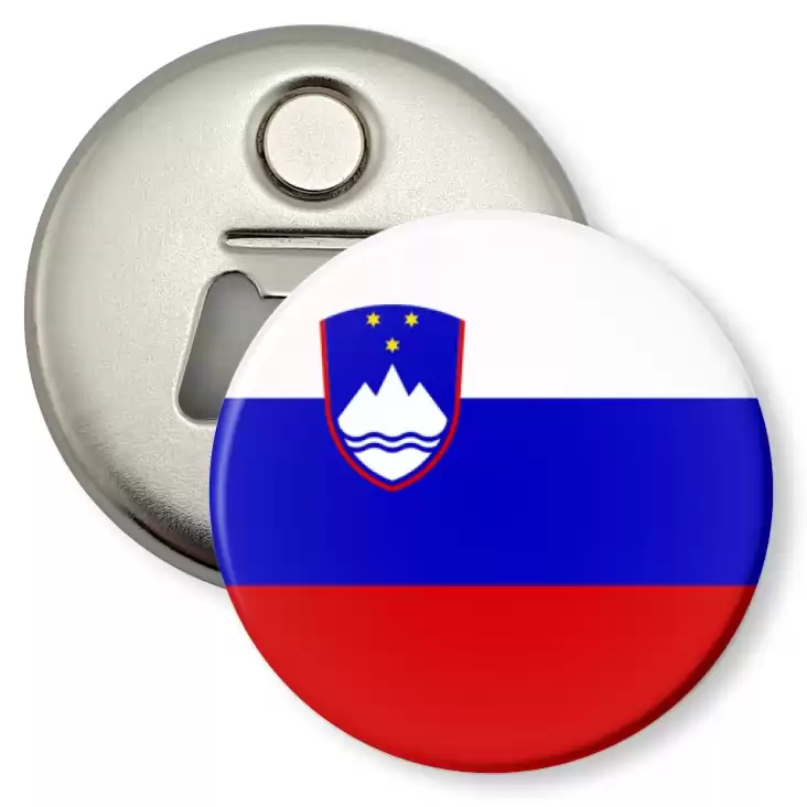 przypinka otwieracz-magnes Flaga Słowenia
