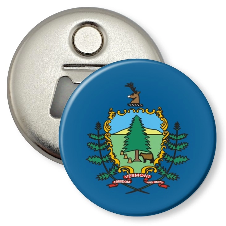 przypinka otwieracz-magnes vermont