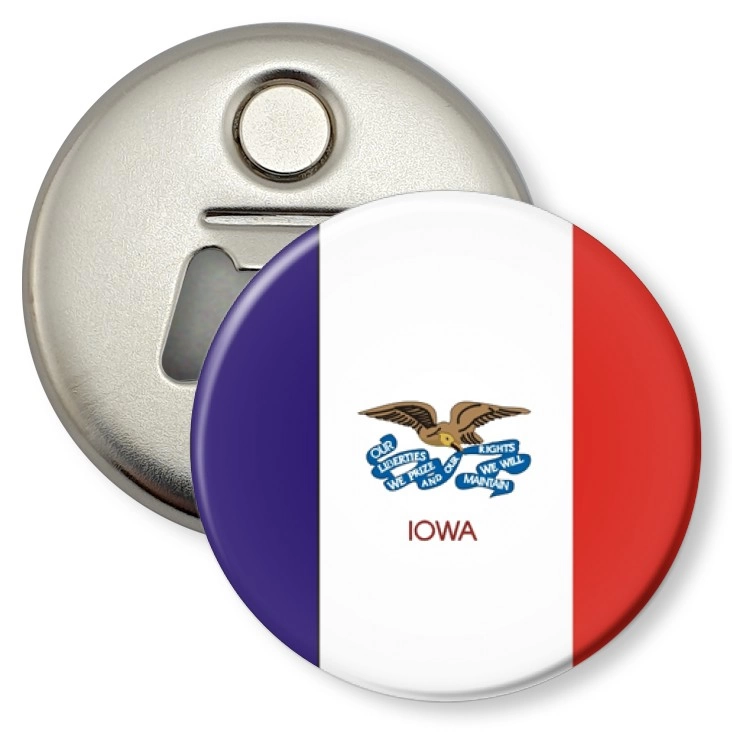przypinka otwieracz-magnes iowa