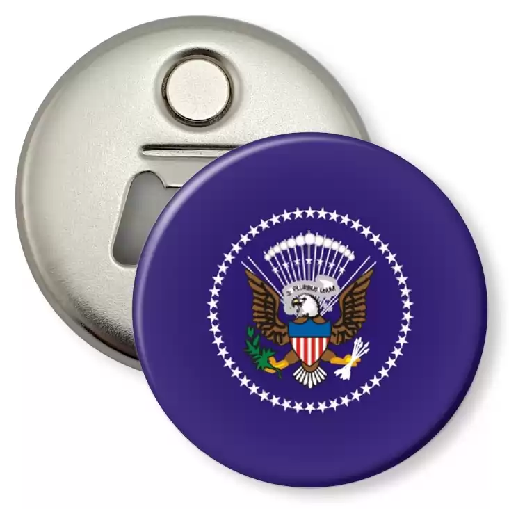 przypinka otwieracz-magnes presiden
