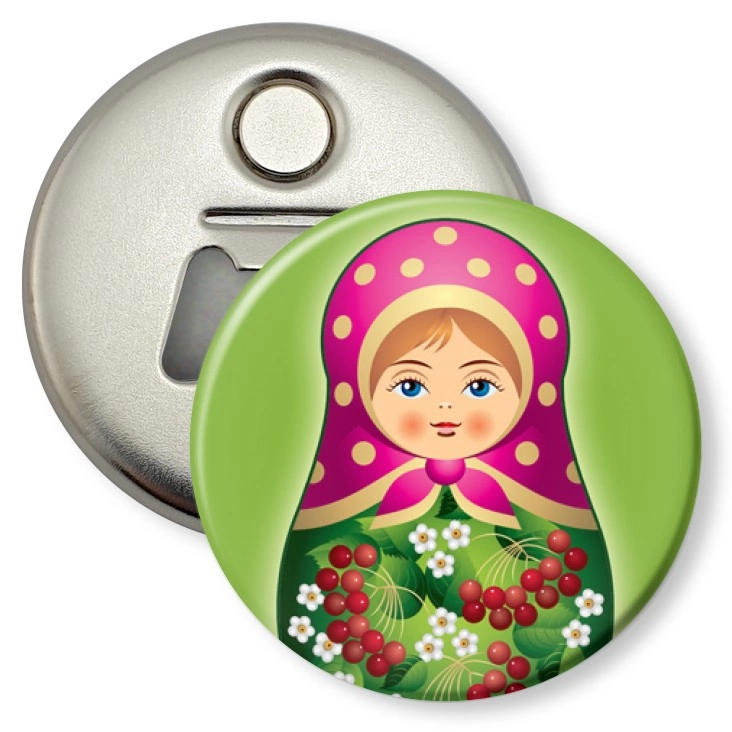 przypinka otwieracz-magnes Matryoshka