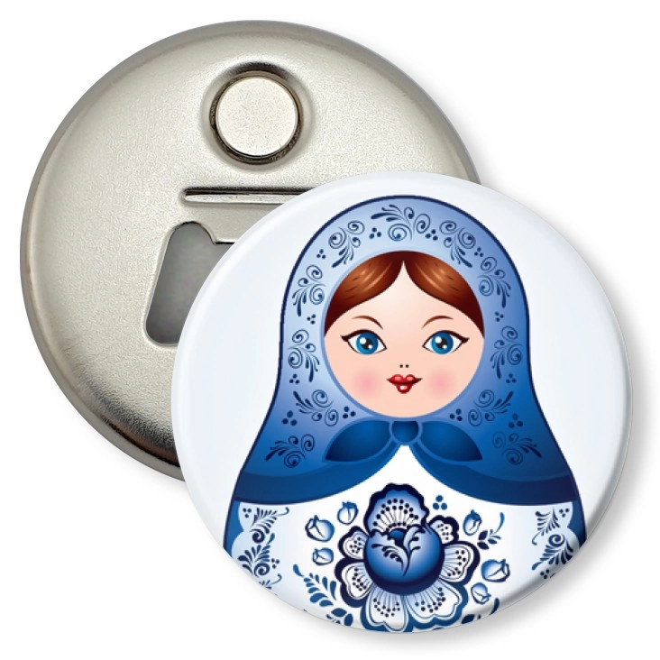 przypinka otwieracz-magnes Matryoshka 