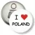 Przypinka otwieracz-magnes I love Poland