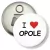 Przypinka otwieracz-magnes I love Opole