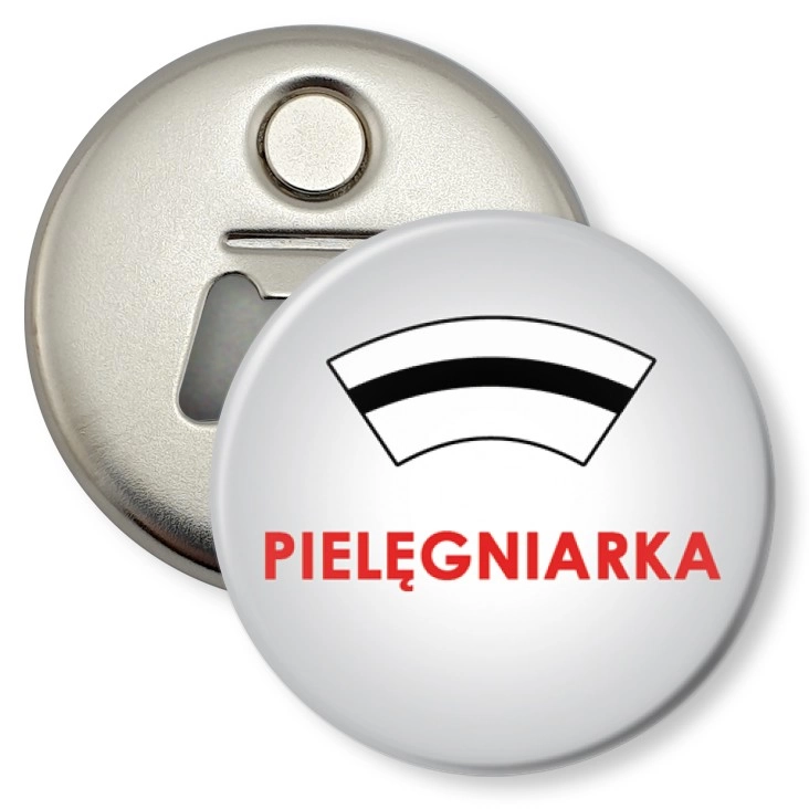 przypinka otwieracz-magnes Pielęgniarka