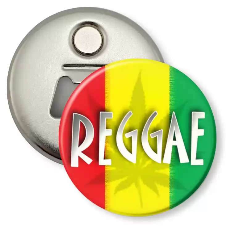 przypinka otwieracz-magnes Reggae