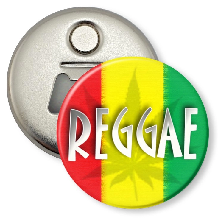 przypinka otwieracz-magnes Reggae