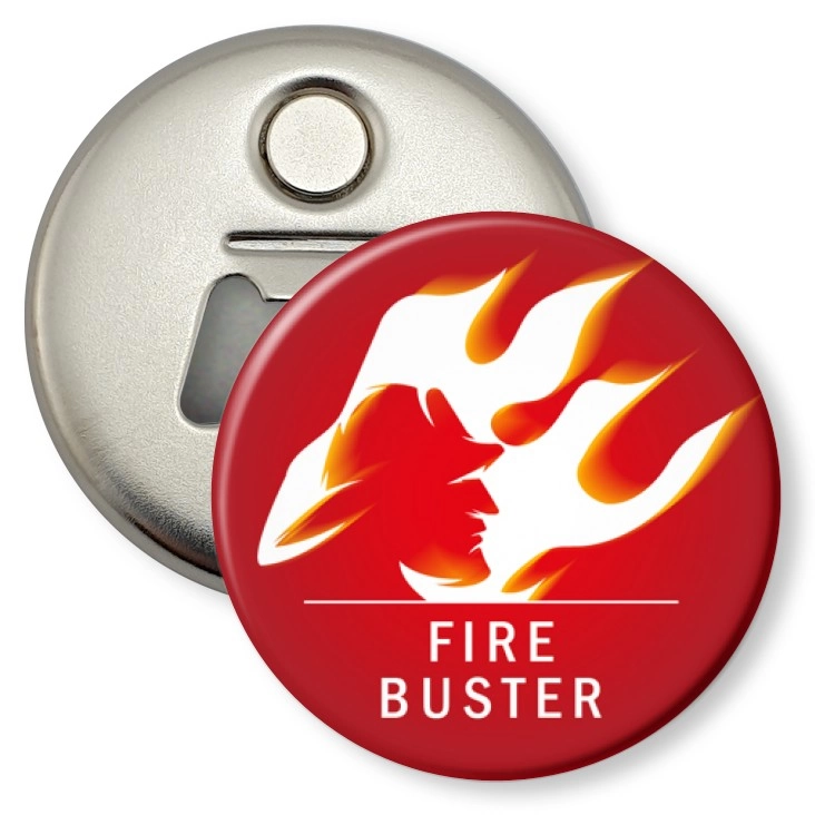 przypinka otwieracz-magnes Fire buster