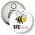 Przypinka otwieracz-magnes Bee happy