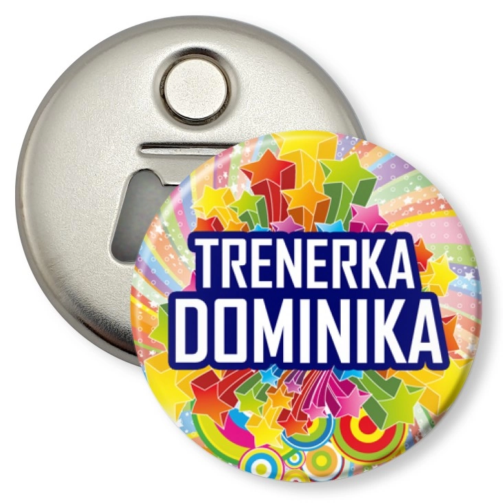 przypinka otwieracz-magnes Trenerka