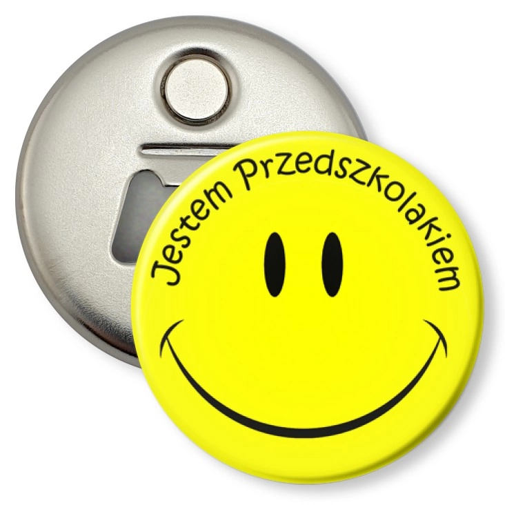 przypinka otwieracz-magnes Jestem przedszolakiem