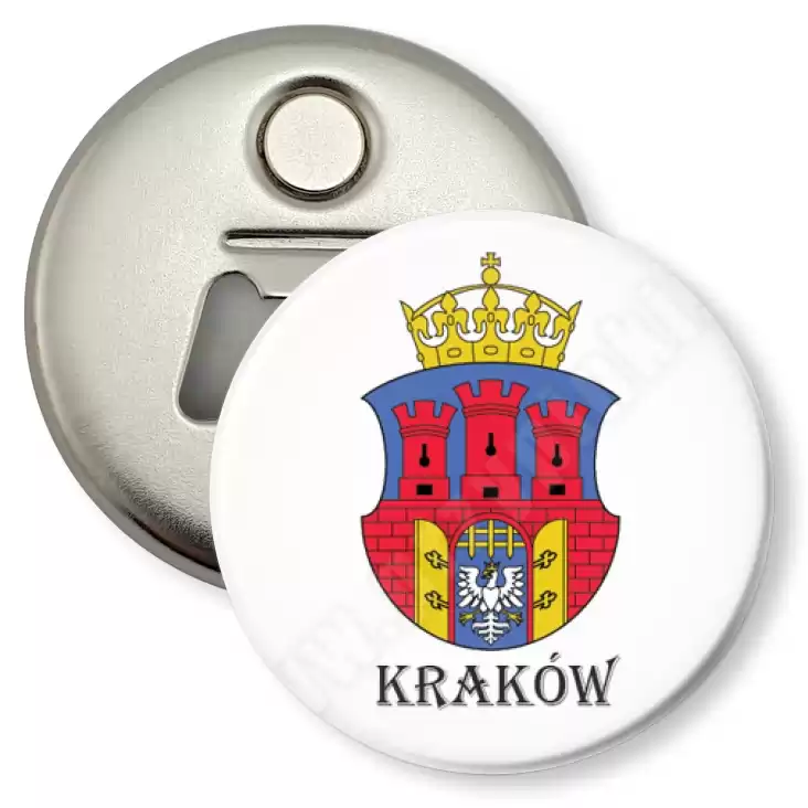 przypinka otwieracz-magnes Kraków