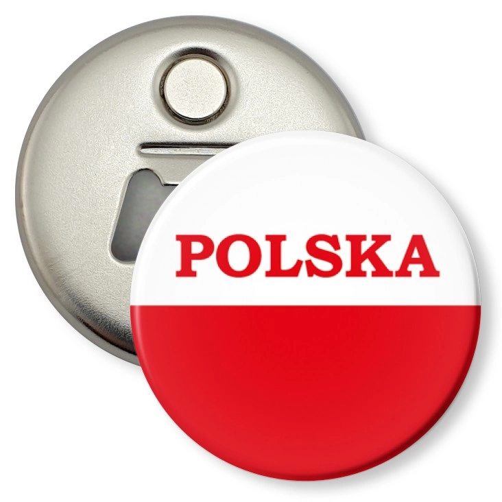 przypinka otwieracz-magnes Polska