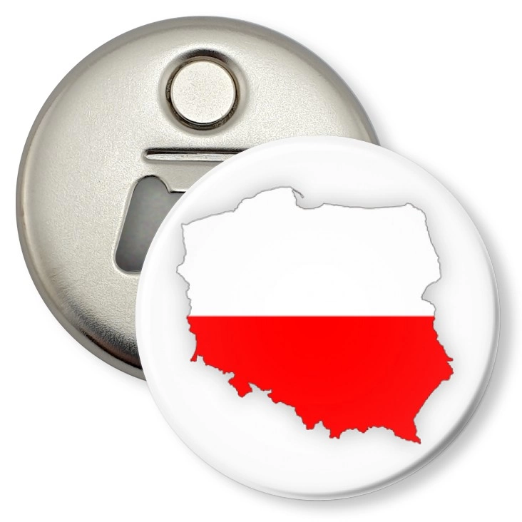 przypinka otwieracz-magnes Mapa Polski