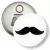 Przypinka otwieracz-magnes Moustache wąsy