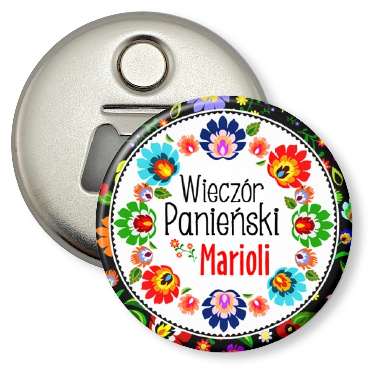 przypinka otwieracz-magnes Wieczór panieński