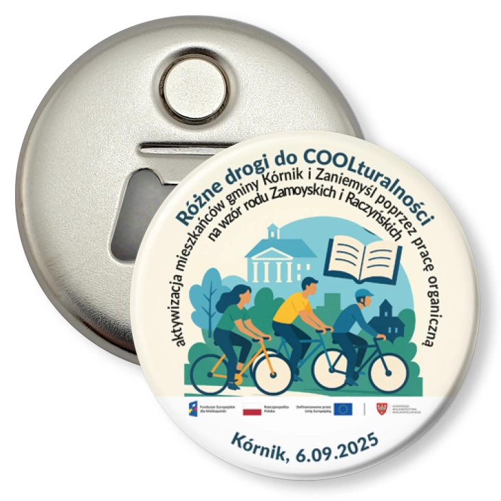przypinka otwieracz-magnes Różne drogi do COOLturalności
