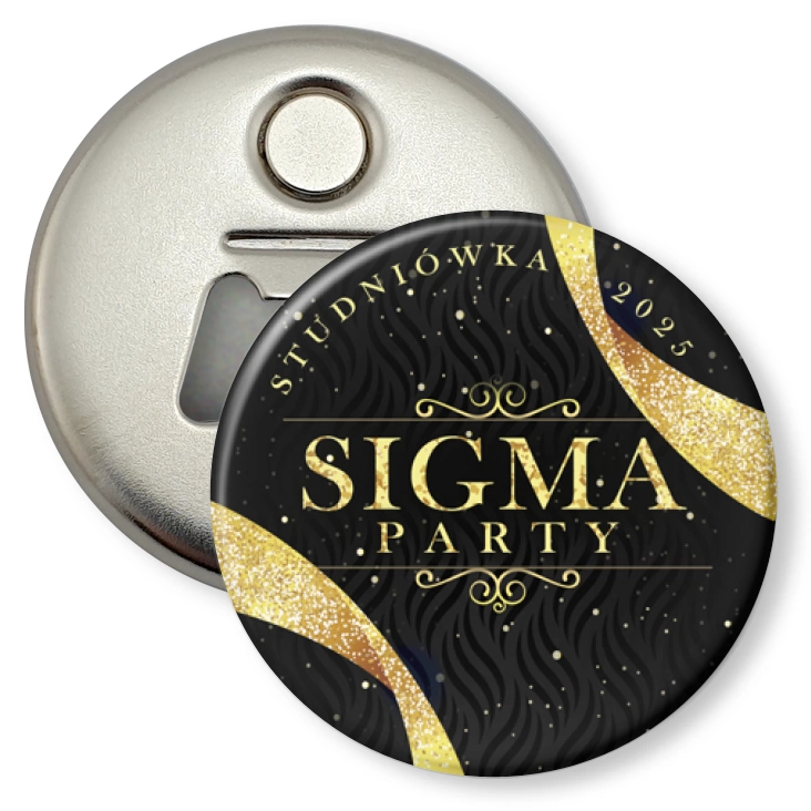 przypinka otwieracz-magnes Sigma Party Studniówka