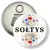 Przypinka otwieracz-magnes Sołtys polne kwiaty