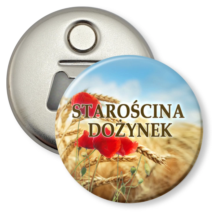 przypinka otwieracz-magnes STAROŚCINA DOŻYNEK