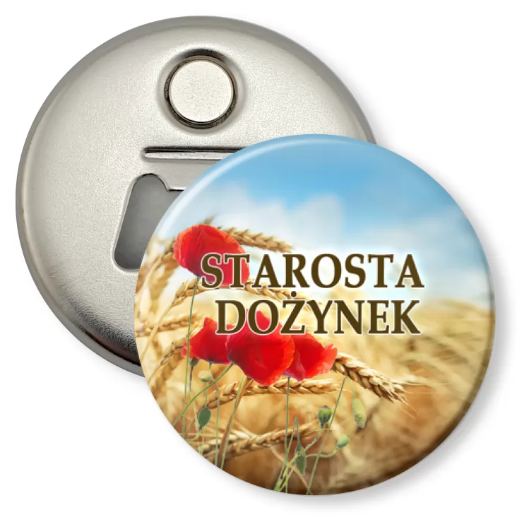przypinka otwieracz-magnes STAROSTA DOŻYNEK