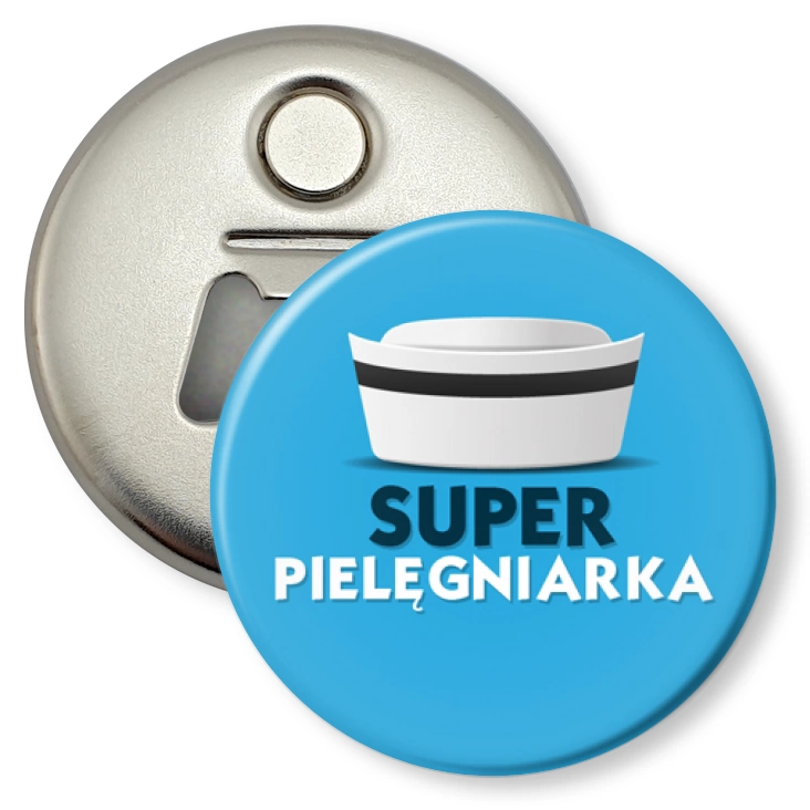 przypinka otwieracz-magnes Super pielęgniarka