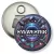 Przypinka otwieracz-magnes Sylwester w stylu science-fiction