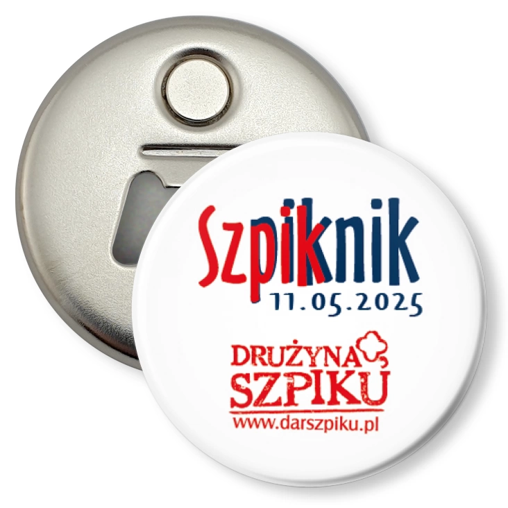 przypinka otwieracz-magnes Szpiknik 2025