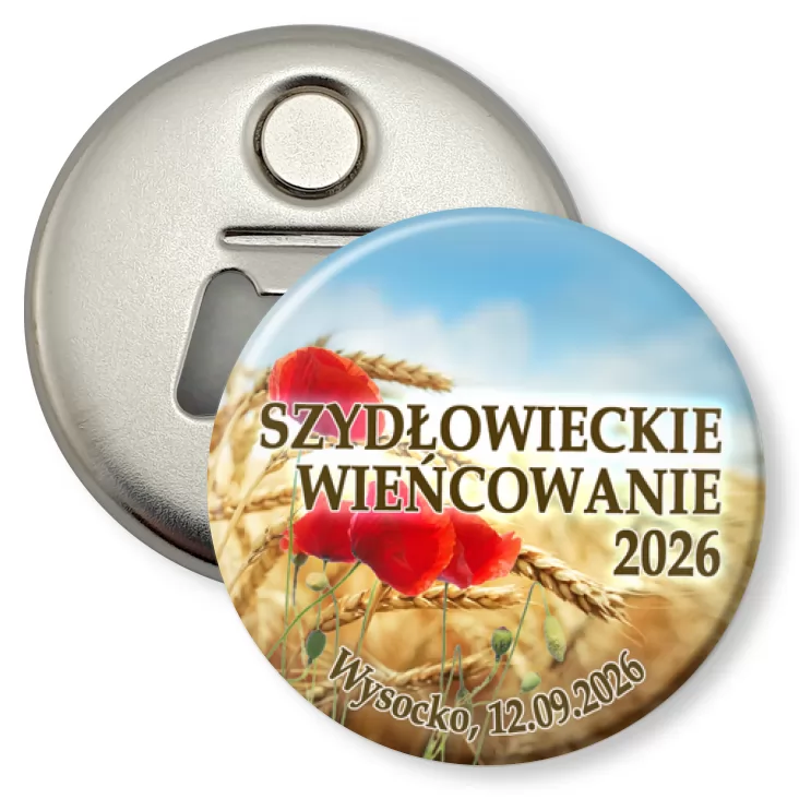 przypinka otwieracz-magnes Szydłowieckie Wieńcowanie 2026
