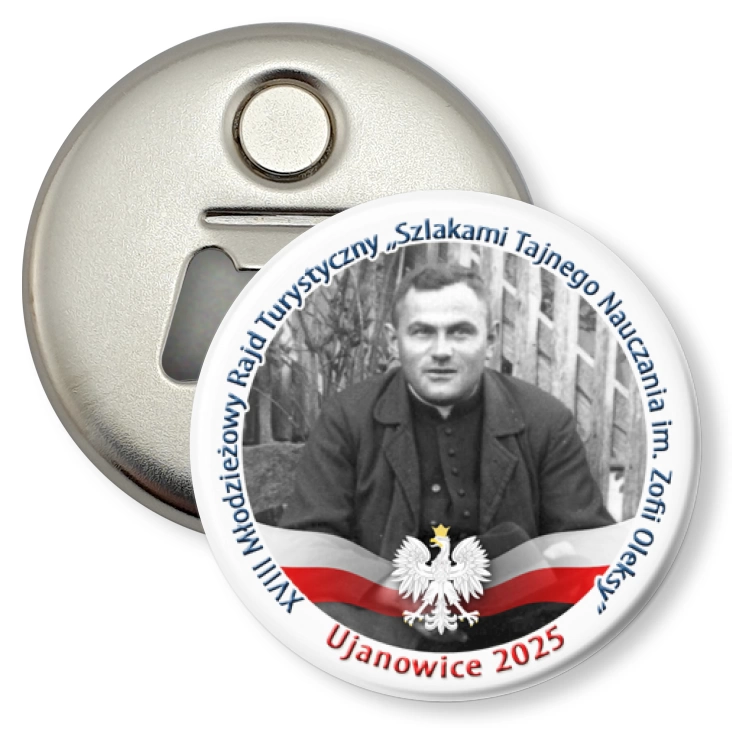 przypinka otwieracz-magnes Ujanowice 2025
