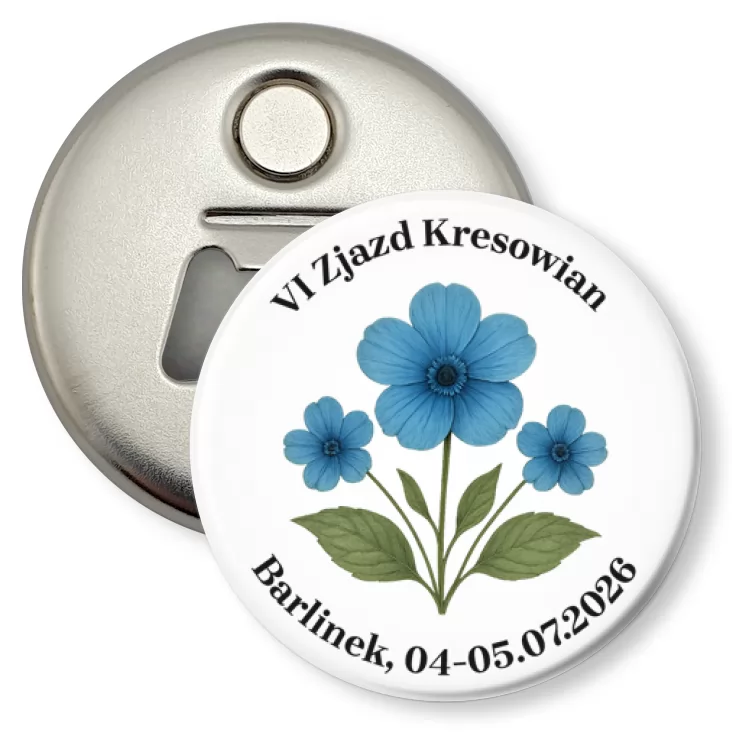 przypinka otwieracz-magnes VI Zjazd Kresowian Barlinek 2026