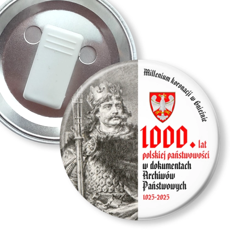 przypinka z żabką 1000 lat polskiej państwowości