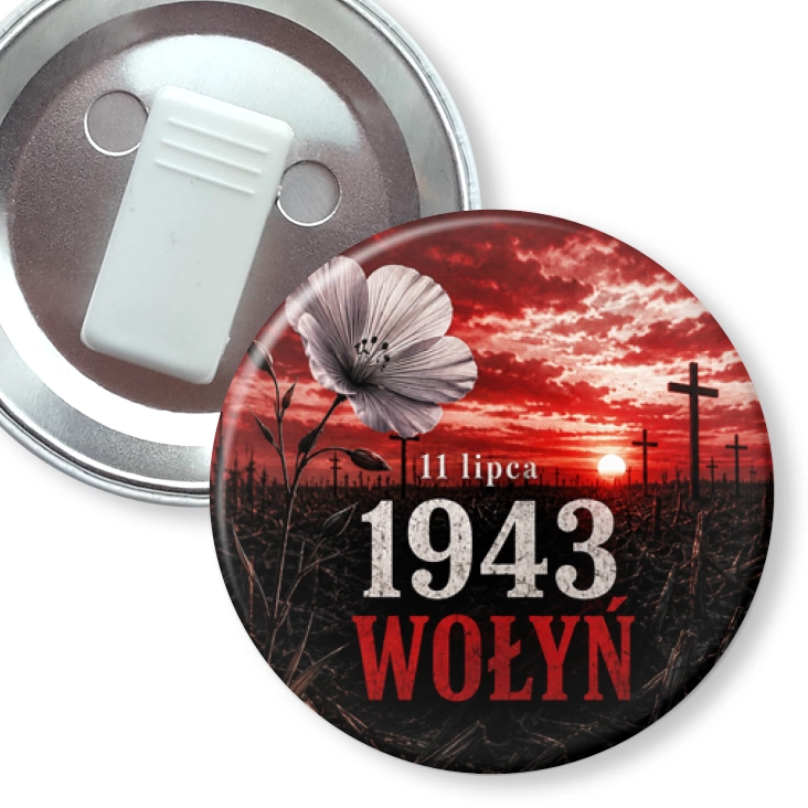 przypinka z żabką 11 lipca 1943 Wołyń