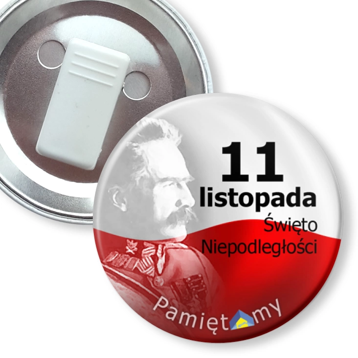 przypinka z żabką 11 listopada Pamiętamy