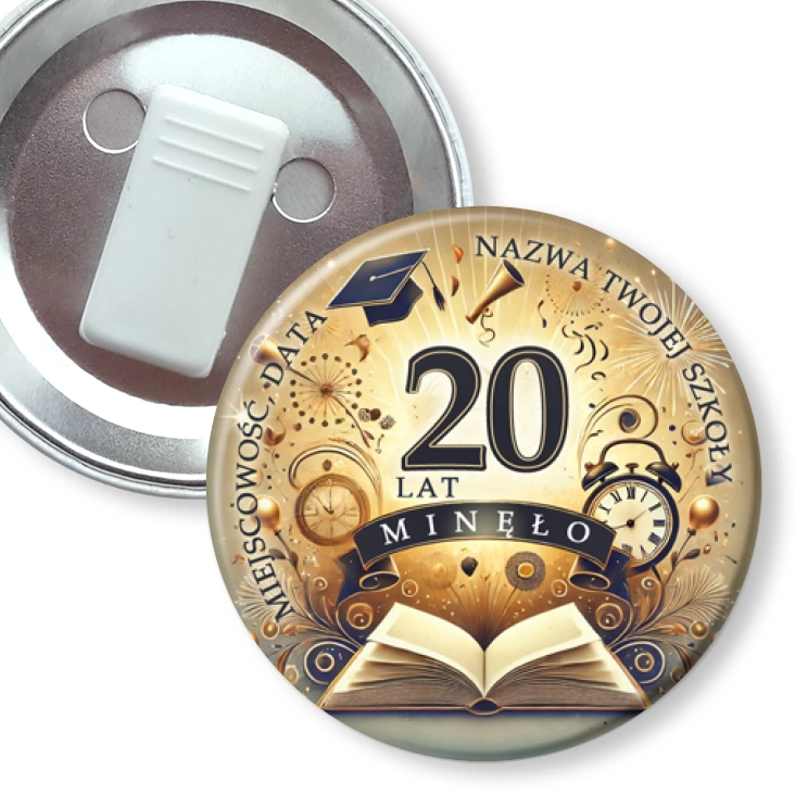 przypinka z żabką 20 lat minęło