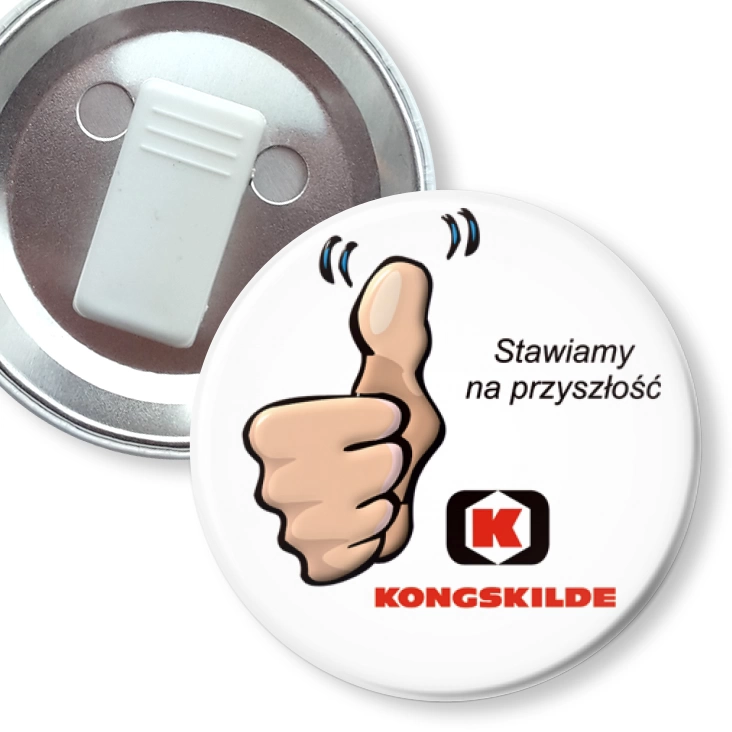 przypinka z żabką Konskilde - Stawiamy na przyszłość