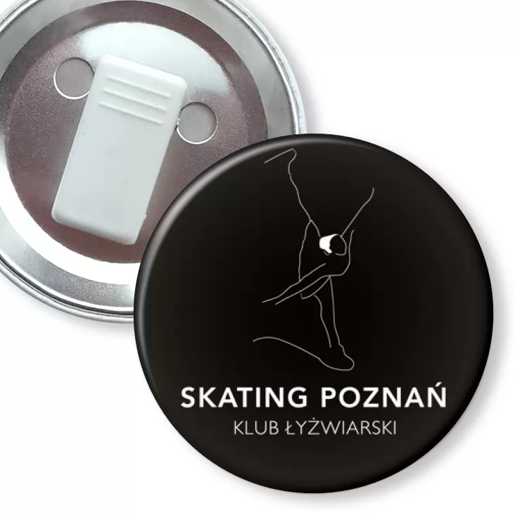 przypinka z żabką Skating Poznań