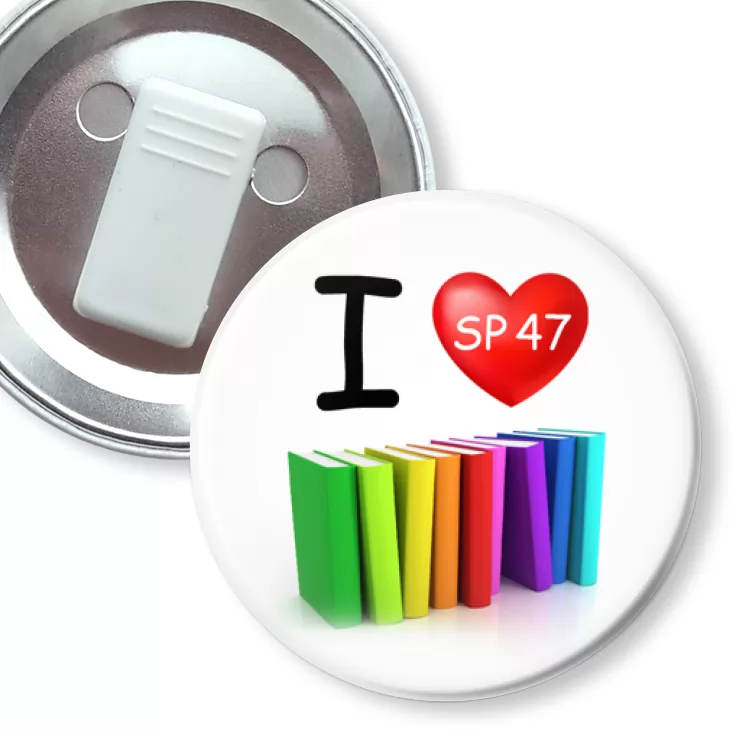 przypinka z żabką Biblioteka SP 47 w Gdańsku