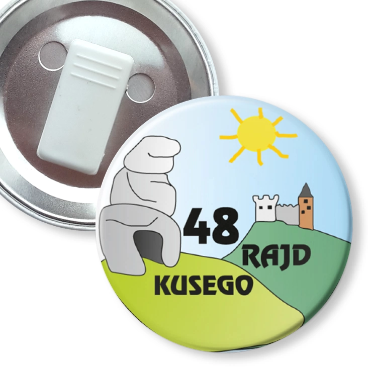 przypinka z żabką 48 Rajd Kusego
