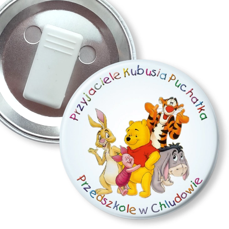 przypinka z żabką Przedszkole w Chludowie